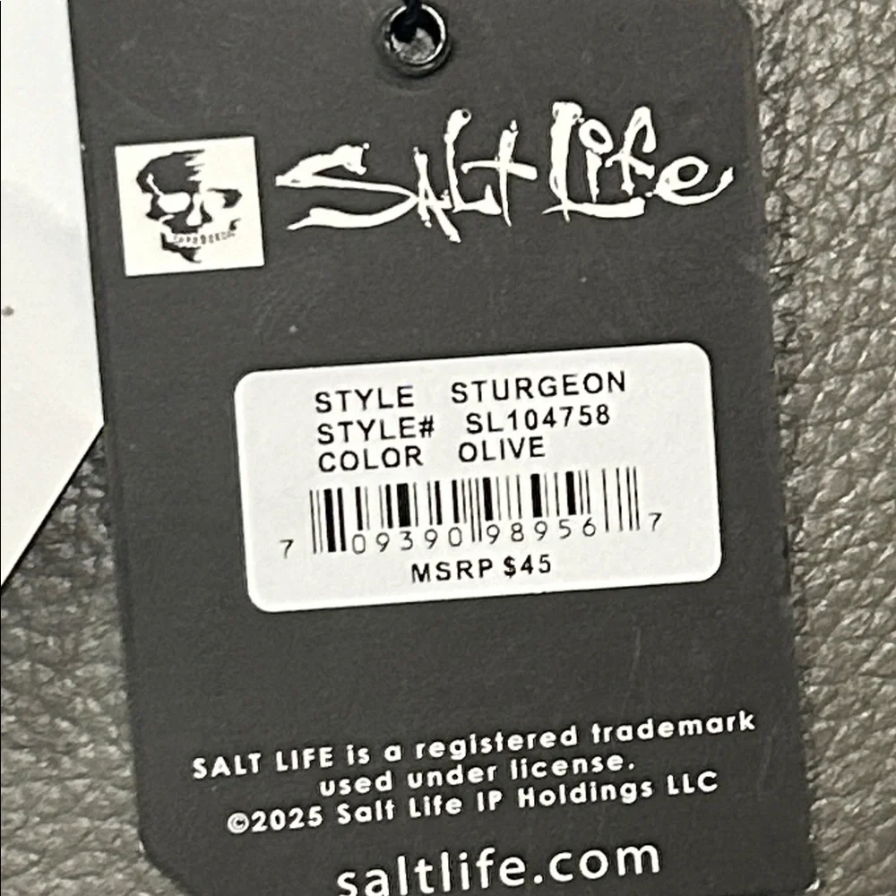 Salt Life Olive Green Men's Bag NWT RETAIL $45 10x5” - Picture 4 of 10